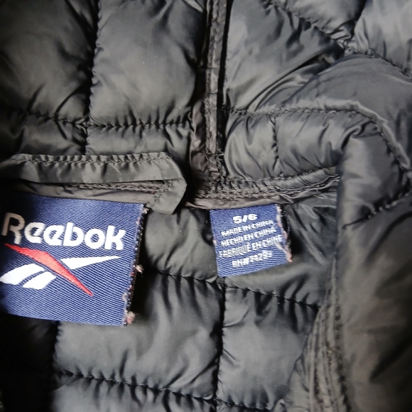 Reebok Kids Black Quilted Jacket - Picture 6 of 10